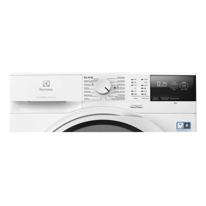 Wolnostojąca pralka Electrolux EW6F2484P, 8 kg, 1400 obr./min, klasa energetyczna A, bęben 53 L