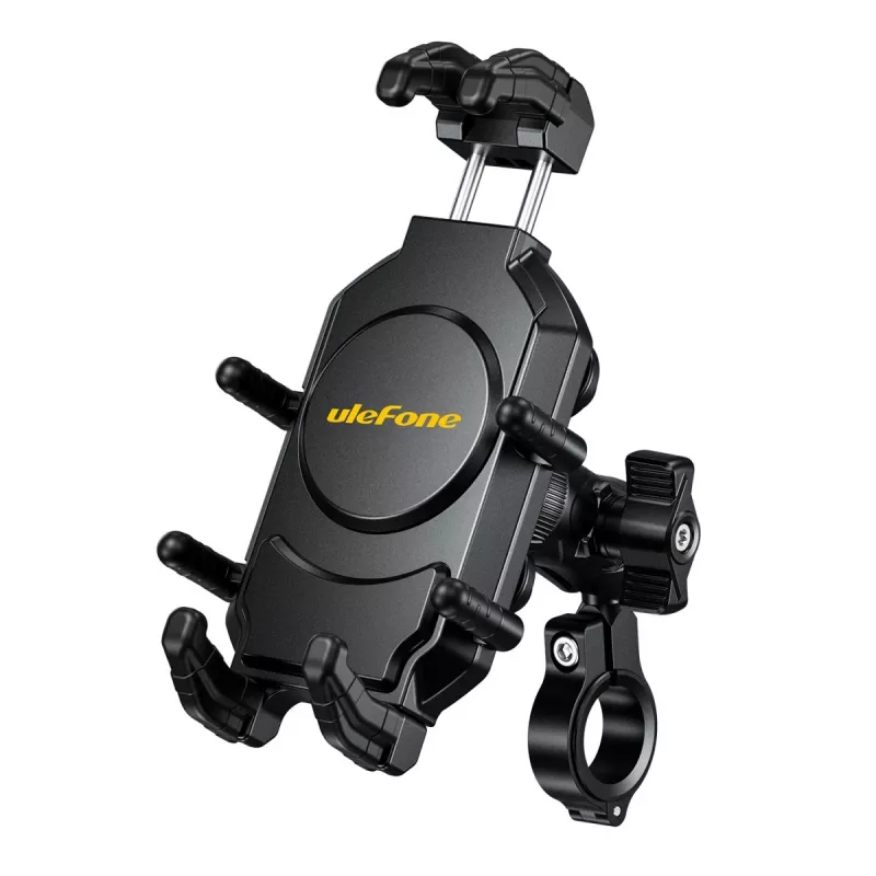 Pasywny uchwyt UleFone Armor Mount Pro do telefonów komórkowych — mocowanie na kierownicę, do rowerów i hulajnóg, czarny