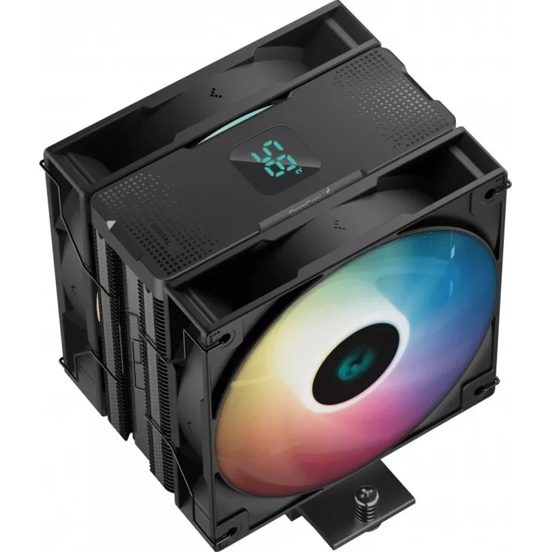 DeepCool AG400 Digital Plus Chłodzenie procesora Chłodzenie powietrzne 12 cm Czarny 1 szt.