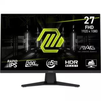 MSI MAG 274FDE Monitor gamingowy 68.6 cm (27 inch), czarny, FullHD, Rapid-IPS, HDR Ready, Adaptive-Sync, panel 200Hz (9S6-3CE41H-002)