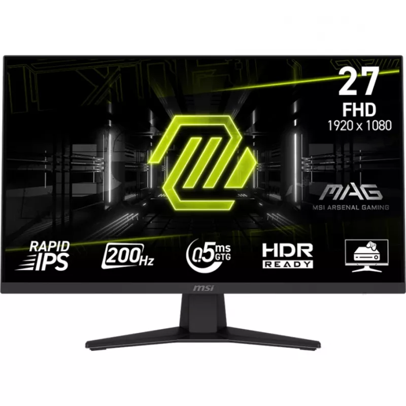 MSI MAG 274FDE Monitor gamingowy 68.6 cm (27 inch), czarny, FullHD, Rapid-IPS, HDR Ready, Adaptive-Sync, panel 200Hz (9S6-3CE41H-002)