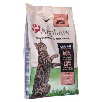 Sucha karma dla kotów Applaws kurczak dla dorosłych kotów & Salmon, 7.5 kg, 36,5% białka, 16% tłuszczu, bezglutenowa i bez soi