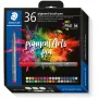 Brush Pen Staedtler Pigment Arts 36 kolorów