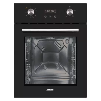 Piekarnik elektryczny do zabudowy MPM MPM-45-BO-23C, 50 L, 220–240 V, 2000 W, sterowanie dotykowe i pokrętłami, czarny