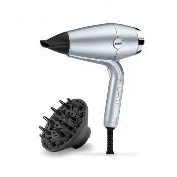Suszarka do włosów BABYLISS D773DE 2100 W, jonowa, 3 poziomy grzania / 2 prędkości, zimny nawiew, 2 dysze, metaliczny