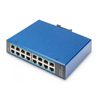 Przełącznik sieciowy Gigabit Ethernet 16 portów Digitus, przemysłowy, niezarządzalny