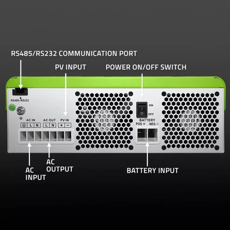Hybrydowy falownik solarny Off-Grid 6200W | 120A