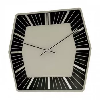 Zegar ścienny NeXtime 8128zw Hexagon, 43x43 cm, biały