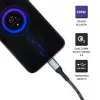 Kabel USB Qoltec 52358 1.5m USB C Czarny USB 2.0 0.48 Gbit/s