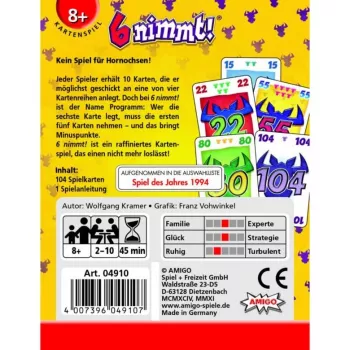 Amigo 6 nimmt!, gra karciana