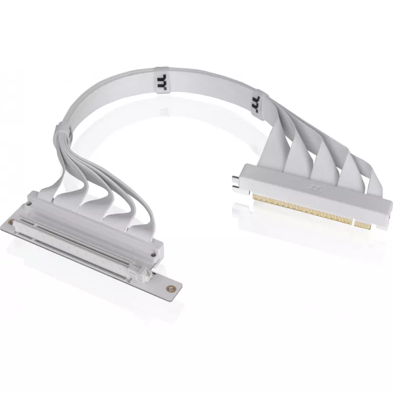 Thermaltake PCI-E 4.0 Dual 90 Degree kabel riser, 40 cm, biały (AC-077-CO6OTN-C1)