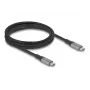 Kabel USB DeLOCK 81192 USB4 Gen 2x2 2m USB C Czarny Szary