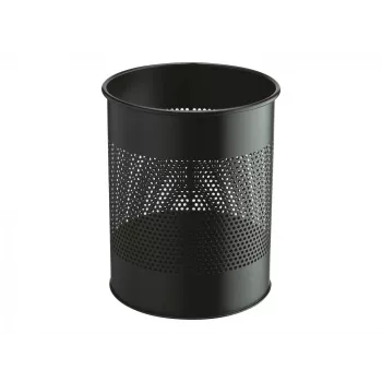 Wytrzymały okrągły kosz na śmieci - 15 L - stal
