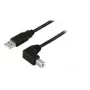 Microconnect USBAB2ANGLE10 Kabel USB 10 m USB A USB B Czarny