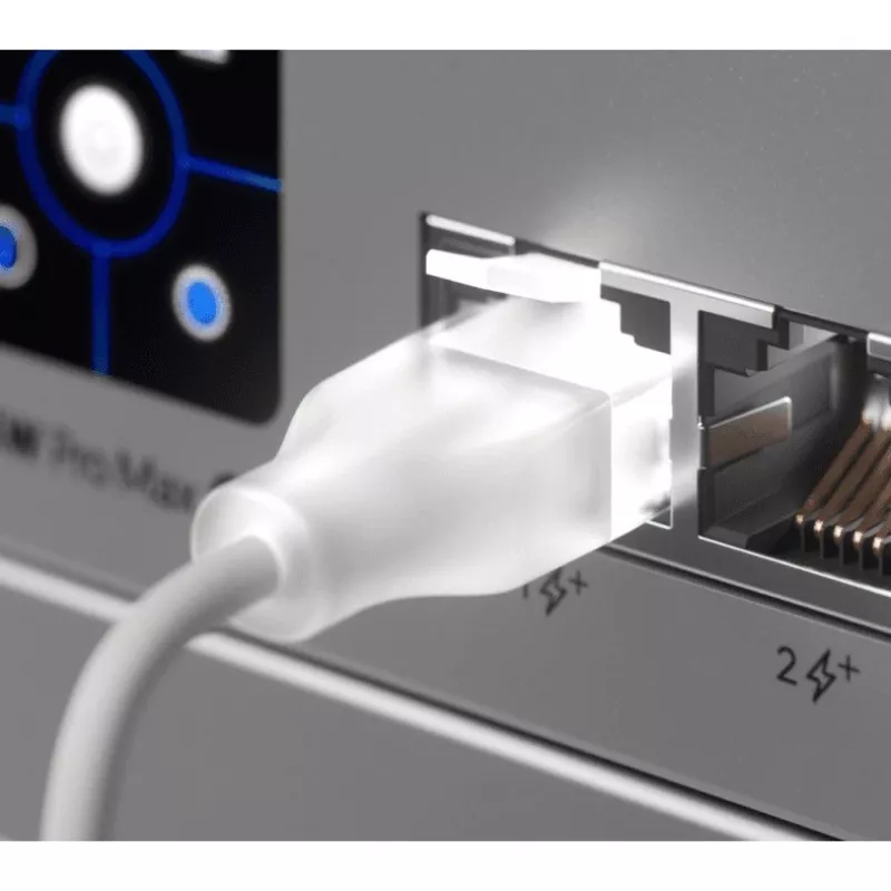 Przewód sieciowy Ubiquiti UACC-Cable-Patch-EL-0.15M-W Cat6, przezroczysty biały