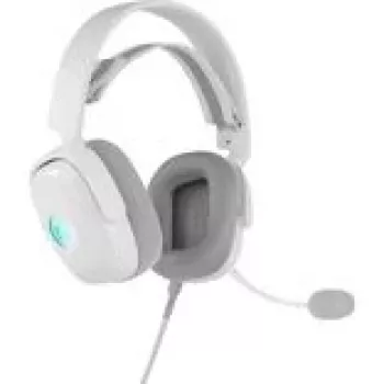 Zestaw słuchawkowy QPAD GAMIAC HS71 przewodowy, na głowę, USB Typ-C, wokółuszne, 20–20000 Hz, kabel 2,2 m, biały