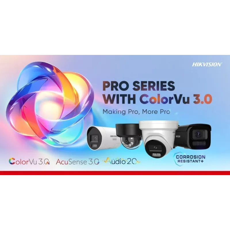 Kamera IP Hikvision Pro Series ColorVu 8 MP Smart Hybrid Light stała bullet DS-2CD2T87G3-LIS2UY/SL 2.8mm, 108.8° H, 30 fps, biała