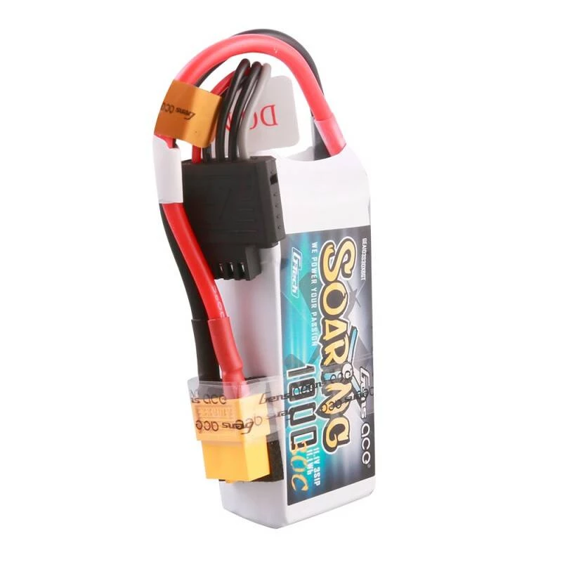 Bateria Gens ace Soaring 1000mAh 11.1V 30C 3S1P Lipo Pack