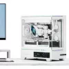 Thermalright TL-M10 Vision PC-Enclosure, Mini-Enclosure, mATX, RGB, szkło hartowane - Biały