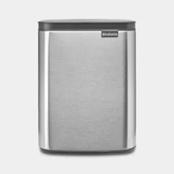 Kosz na śmieci BRABANTIA BO 7 L Matt Steel Fingerprint Proof - 7 L pojemność, wykończenie ze stali nierdzewnej matowej z zabezpieczeniem przed odciskami palców
