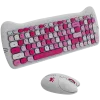 Bezprzewodowy zestaw klawiatura i mysz CANYON HSET-W6 Pink Kitty Edition