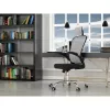 Fotel biurowy top e shop DORY SZARY — wyściełane siedzisko, siateczkowe oparcie, 650×620 mm, wysokość do 122 cm