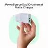 Zasilacz sieciowy zielony Cell PowerSource Solo30 30W Biały — ładowarka USB-C, moc 30 W