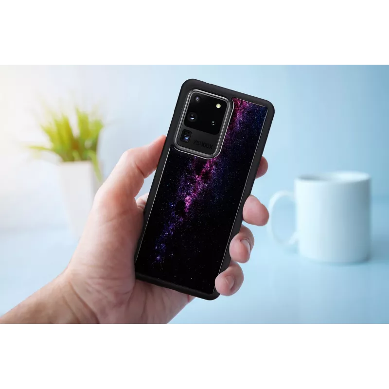 Etui ochronne iKins do Samsung Galaxy S20 Ultra — czarne wykończenie Milky Way