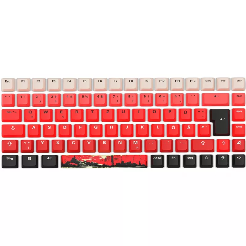 Mechaniczna klawiatura gamingowa Sharkoon SKILLER SGK50 S3 czerwony Czarny z podświetleniem RGB