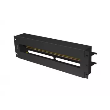 Panel zarządzania kablami Lanberg AK-VDP103-B stalowy czarny 482,5 mm