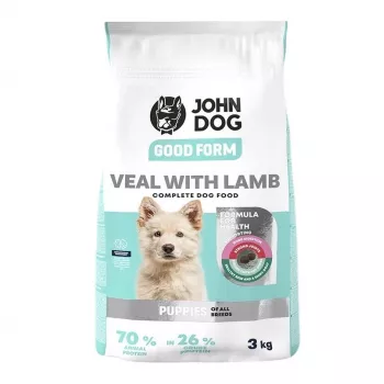 Sucha karma dla psa john dog Good Form Puppy Veal with Lamb, formuła dla szczeniąt, 3 kg