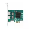 Karta DeLOCK PCI Express x1 na 2 x RJ45 Gigabit LAN BCM, szara