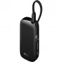 Powerbank 5.000 mAh, zintegrowany kabel USB-C 13 cm, 20 W (czarny, 5 Ah, 1x USB-A, 1x USB-C, PD, QC)