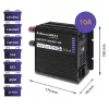 Qoltec Smart Monolith ładowarka akumulatora do akumulatorów LiFePO4 AGM GEL SLA | 10A | 12V