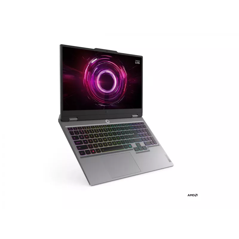 Laptop Lenovo LOQ Ryzen 5, 15,6 cala FHD IPS 144Hz, 16GB RAM, 512GB SSD, NVIDIA RTX 5050 8GB, Windows 11 Home (Luna Grey)