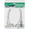 Kabel USB Microconnect USBAB5ANGLED-L USB 2.0 5 m USB A USB B Biały