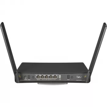 Router stołowy MikroTik hAP ac³ Dual-band Wi‑Fi 5, Qualcomm IPQ4019 719 MHz, 5x Gigabit RJ‑45, 1x USB, PoE, 2 anteny zewnętrzne, czarny