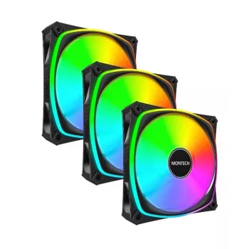 MONTECH AX120 PRO Czarny 120 mm ARGB 3-Pack