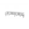 Szafka RTV Cama Meble VERA 190x40x50 cm, biały mat, blat z płyty wiórowej