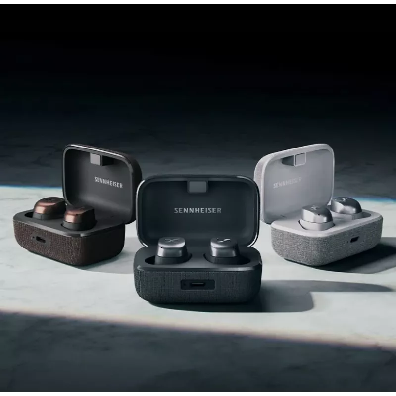 SENNHEISER Momentum MTW4 Bezprzewodowe douszne słuchawki sportowe Bluetooth z redukcją szumów - białe i srebrne