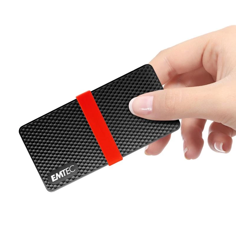 SSD Emtec 256GB USB Type-C 3.2 Gen 1 Czarny Czerwony X200