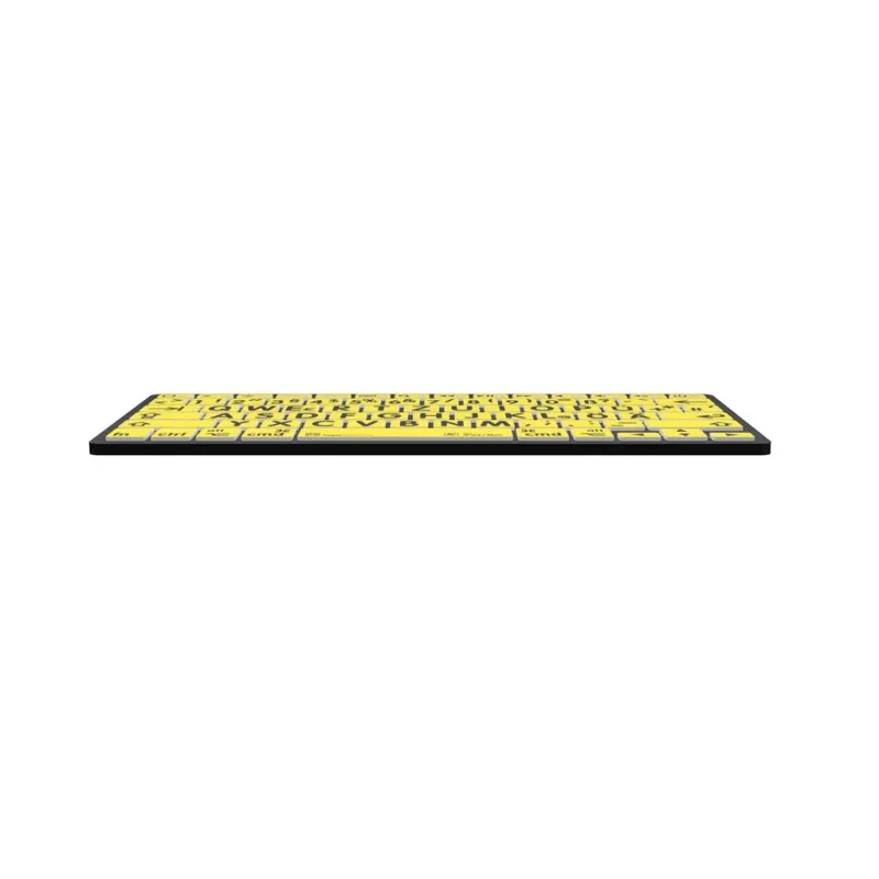 Logickeyboard LKB-LPBY-BTON-DE Klawiatura Bluetooth QWERTZ Niemiecki Czarny - Żółty (LKB-LPBY-BTON-DE)