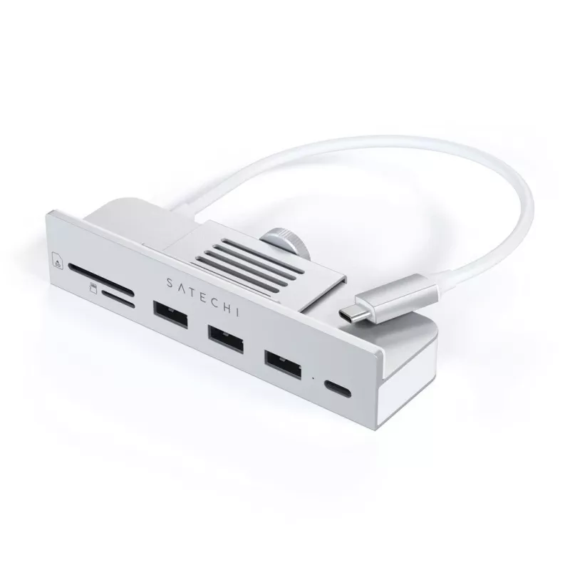 Laptop dock / port replicator Satechi ST-UCICHS USB 3.2 Gen 1 Type-C, porty USB-A, SD/MicroSD, srebrny