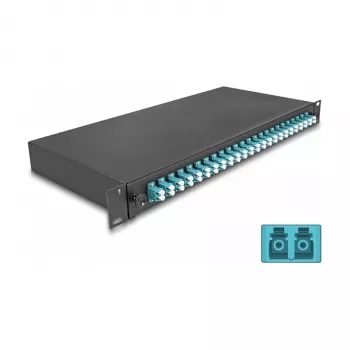 Obudowa złączowa światłowodów DeLOCK 67010 Czarny Metal 482x220x44mm
