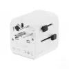 Uniwersalny adapter podróżny GEMBIRD TPA-EU2A12-01-W 12 W zasilacz USB do gniazdek międzynarodowych