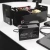 Akumulator kwasowo-ołowiowy szczelny zielony Cell AGM12 6 V 7000 mAh Czarny