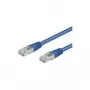Wentronic Goobay CAT 5e kabel krosowy, SF/UTP, Niebieski, 3 m - Mieszanka miedzi CCA (68056)