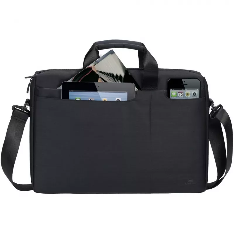 Torba kurierska Rivacase Biscayne 39.6 cm (15.6 cala) Czarny