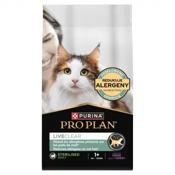 PURINA PRO PLAN LIVECLEAR STERILISED ADULT bogata w indyka 2,8 kg