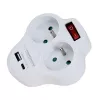 Esperanza ELK311W Rozgałęźnik elektryczny 2 GN. USB-C USB-A ON. Biały